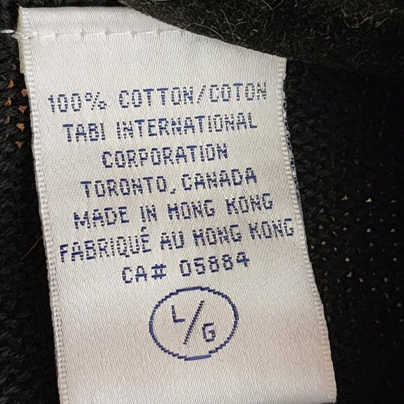 Tabi Cotton Knit Colorful Ornaments Embroidered Full Zip Sweater Vest - Picture 6 of 6